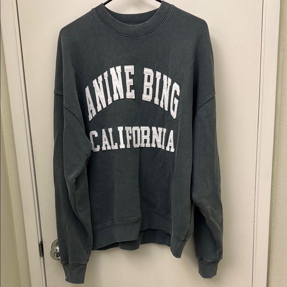 Anine Bing Green California Sweat Shirt Size XS